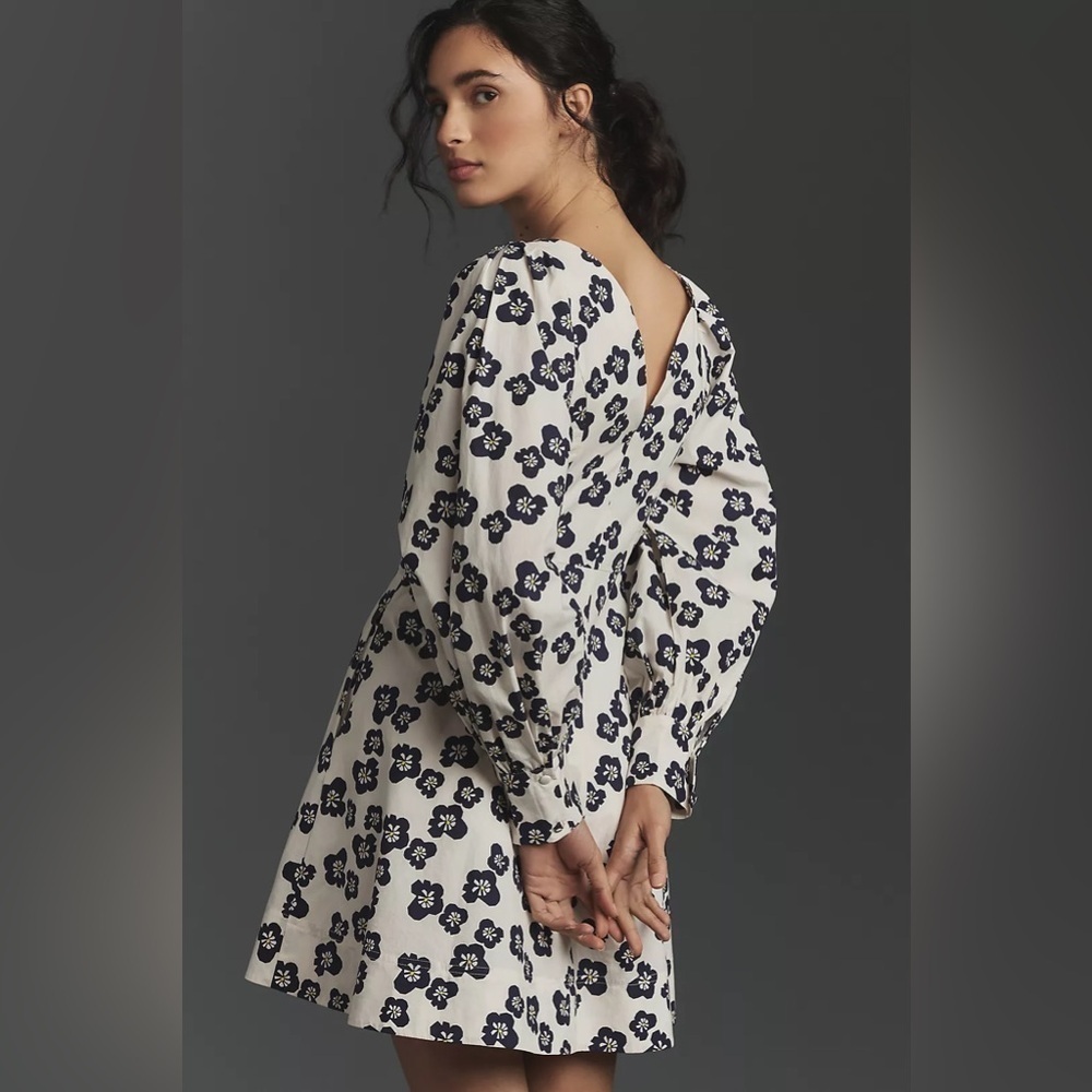 NWT Size 12 - Maeve Button-Front Mini Dress (100% Cotton) - Picture 2 of 11